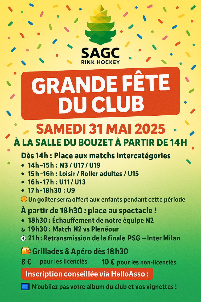 fete club 16 MAI 2025